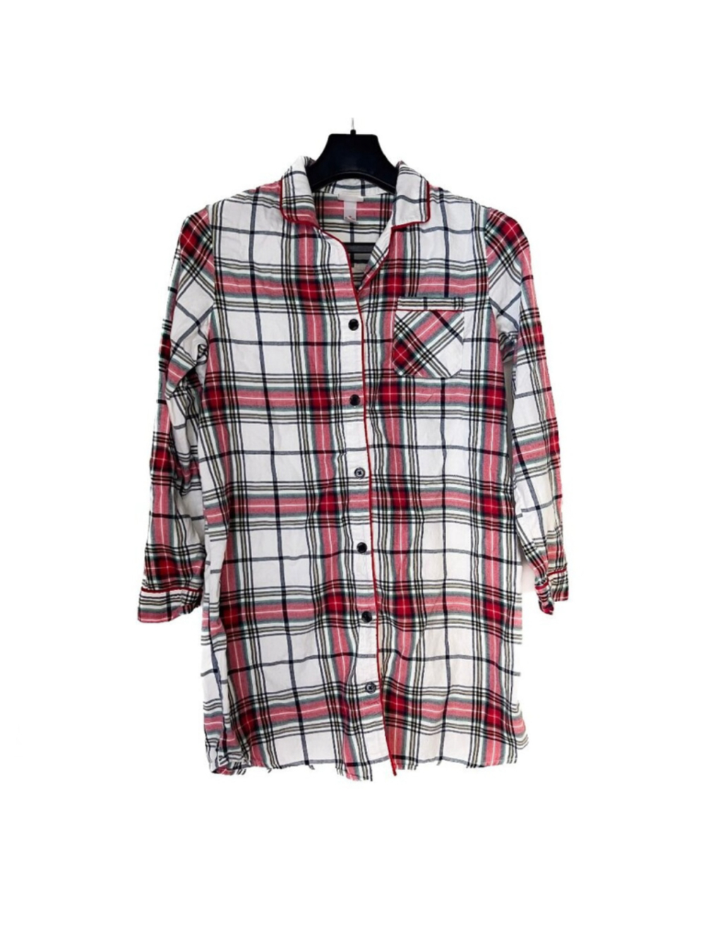 Wondershop Plaid Flannel Sleep Shirt Women’s Medium Cabincore